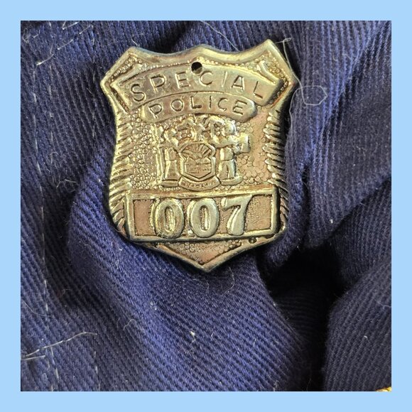 Vintage Thomas Dam Troll Doll 1977 Denmark White Hair 9" Tall Police Officer - Picture 11 of 12